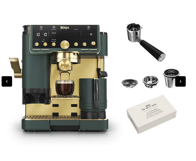 اسپرسو ساز تمام اتوماتیک نینجا آمریکا Ninja ES701GNGD طلایی سبز